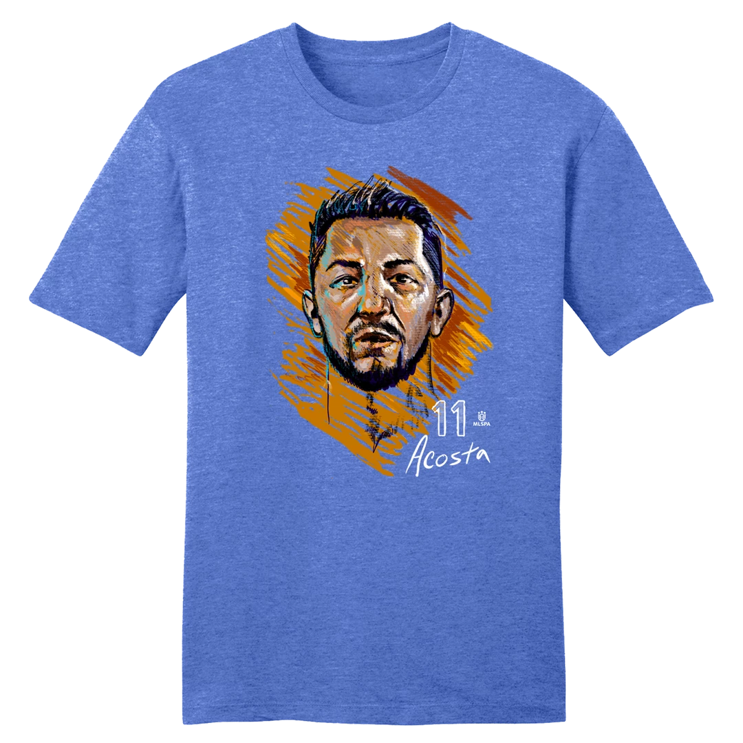 Official Lucho Acosta MLSPA Drawing Tee Cincinnati 3 Official Lucho Acosta MLSPA Drawing Tee Cincinnati