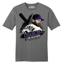 Official Charlie Blackmon "Chuck Nazty" MLBPA Tee
