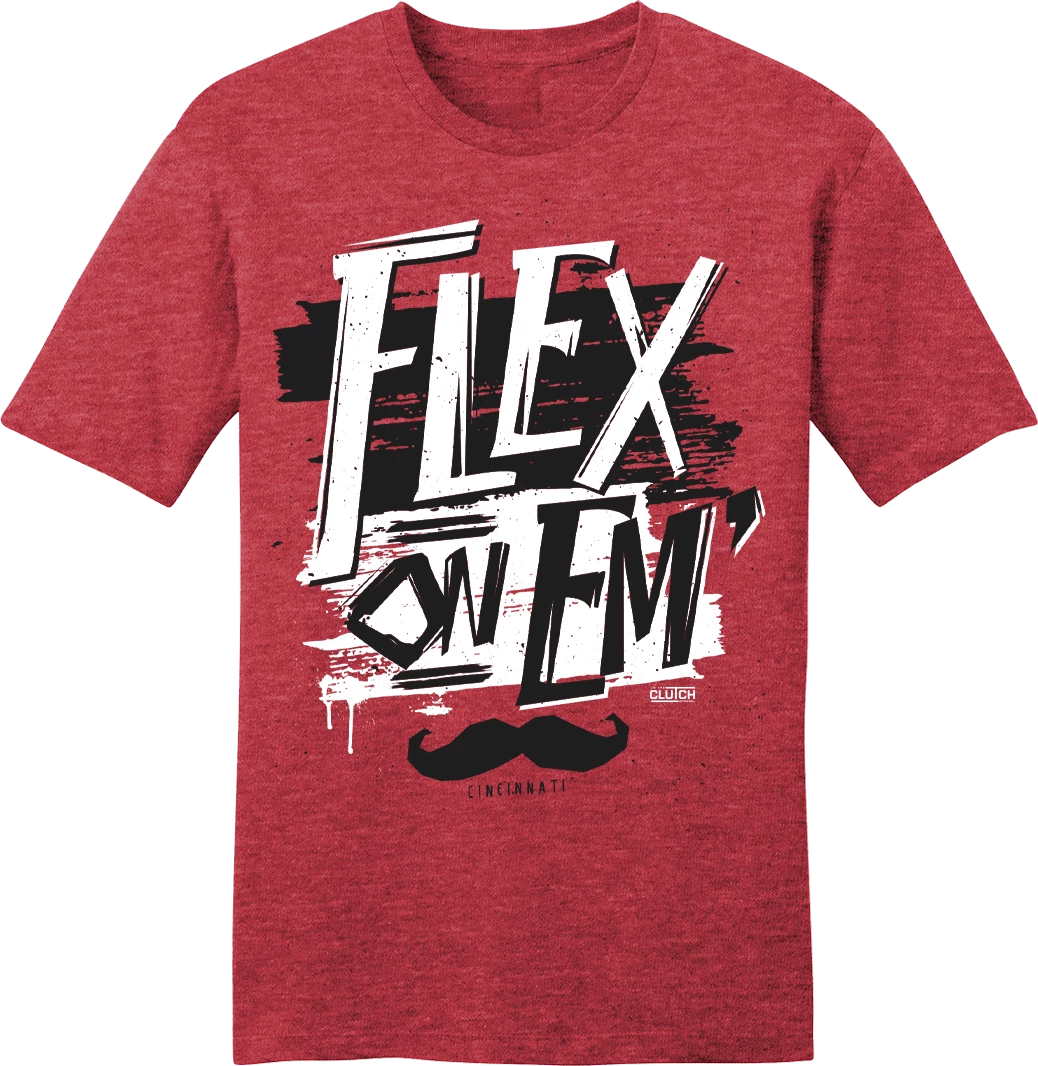 In The Clutch Rally Tees Flex On 'Em Rally Tee -Cincinnati Rally Tee 4 In The Clutch Rally Tees Flex On 'Em Rally Tee -Cincinnati Rally Tee