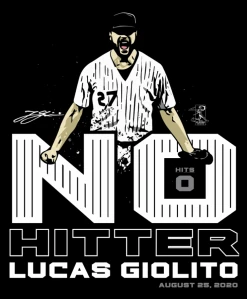 Official Lucas Giolito "No Hitter" MLBPA Tee No-No Club