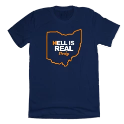 In The Clutch Hell Is Real Derby - Orange & Blue