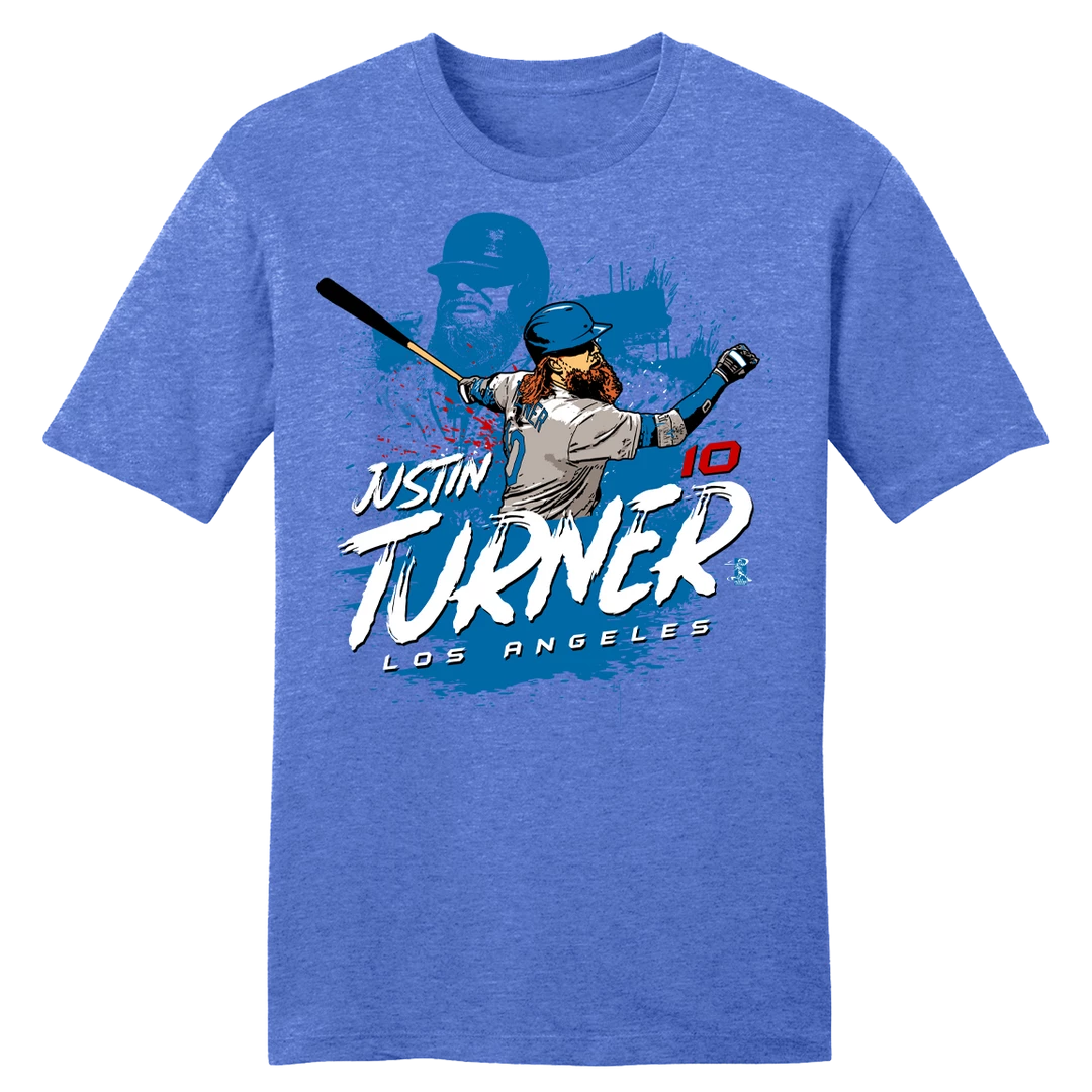 Official Justin Turner MLBPA Tee Cities 3 Official Justin Turner MLBPA Tee Cities