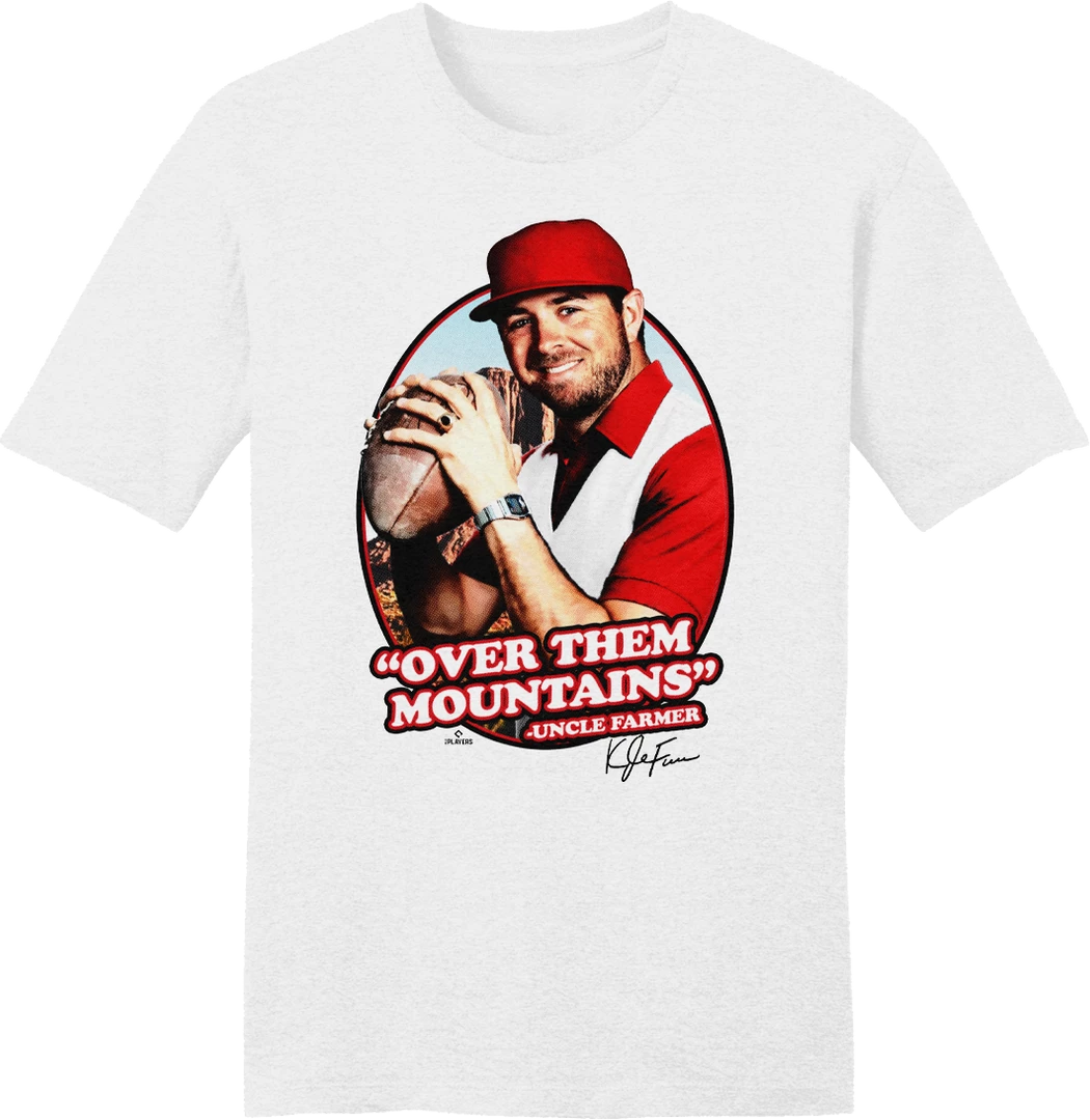 Official Kyle Farmer MLBPA Tee Cincinnati 4 Official Kyle Farmer MLBPA Tee Cincinnati