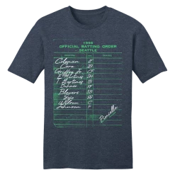 In The Clutch 1995 Seattle Batting Lineup Tee