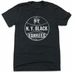 OldSchoolShirts.com New York City New York Black Yankees