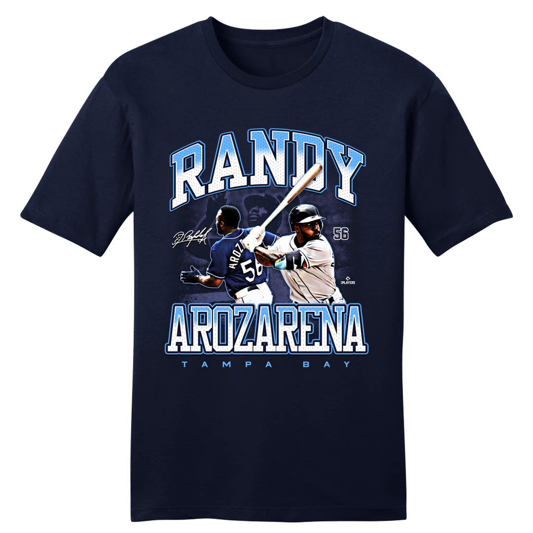 Official Randy Arozarena MLBPA Tee Tampa Bay 3 Official Randy Arozarena MLBPA Tee Tampa Bay