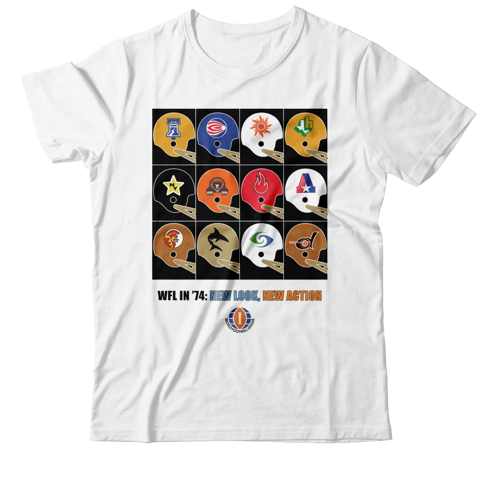 OldSchoolShirts.com Chicago WFL 1974 Poster Tee 4 OldSchoolShirts.com Chicago WFL 1974 Poster Tee