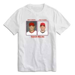 St. Louis Yadier Molina Then & Now MLBPA Tee