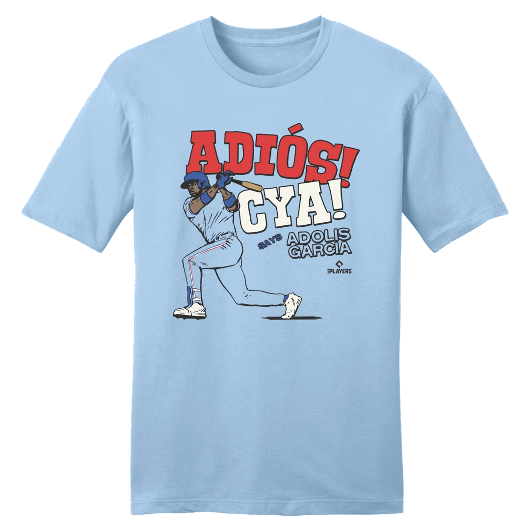 Dallas Adios Cya Adolis García MLBPA Tee 3 Dallas Adios Cya Adolis García MLBPA Tee