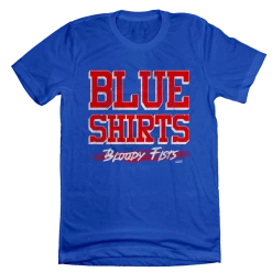 In The Clutch Blue Shirts Bloody Fists New York Hockey New York City