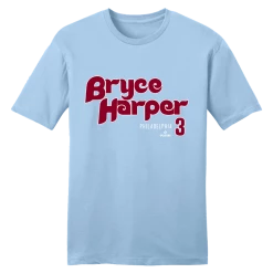MLBPA Philadelphia Bryce Harper Retro Team Font Tee