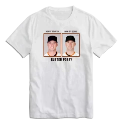 Buster Posey Then & Now MLBPA Tee Sports