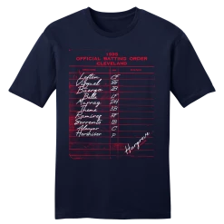 In The Clutch 1995 Cleveland Batting Lineup Tee