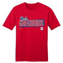Philadelphia Didi Gregorius Speckle Team Font MLBPA Tee