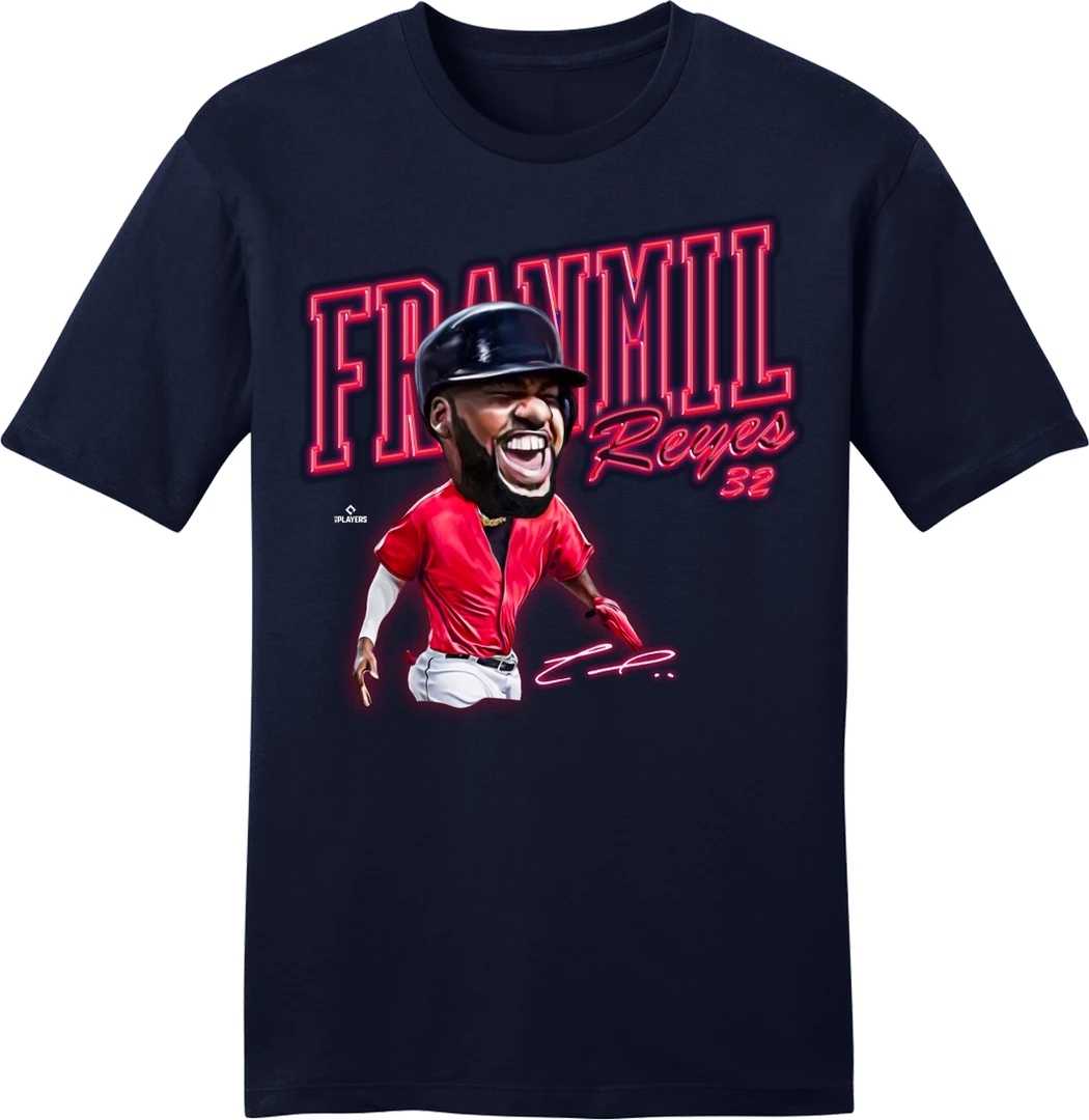 Official Franmil Reyes MLBPA Tee Cleveland 3 Official Franmil Reyes MLBPA Tee Cleveland