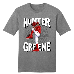 MLBPA Hunter Greene Cartoon Stance Tee