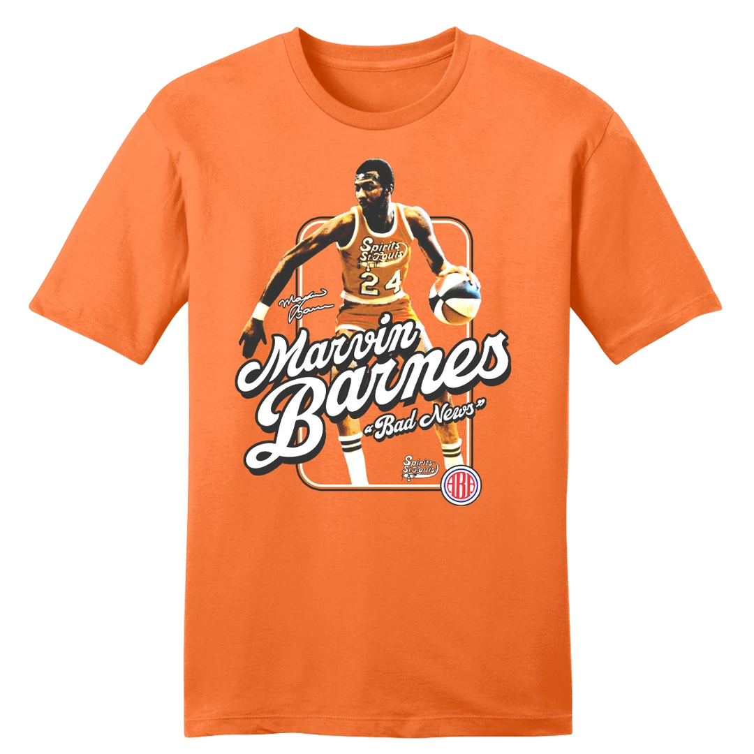 Dropping Dimes St. Louis Official Marvin Barnes ABA Player Tee 3 Dropping Dimes St. Louis Official Marvin Barnes ABA Player Tee