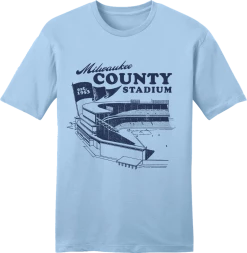 OldSchoolShirts.com Stadiums Milwaukee County Stadium