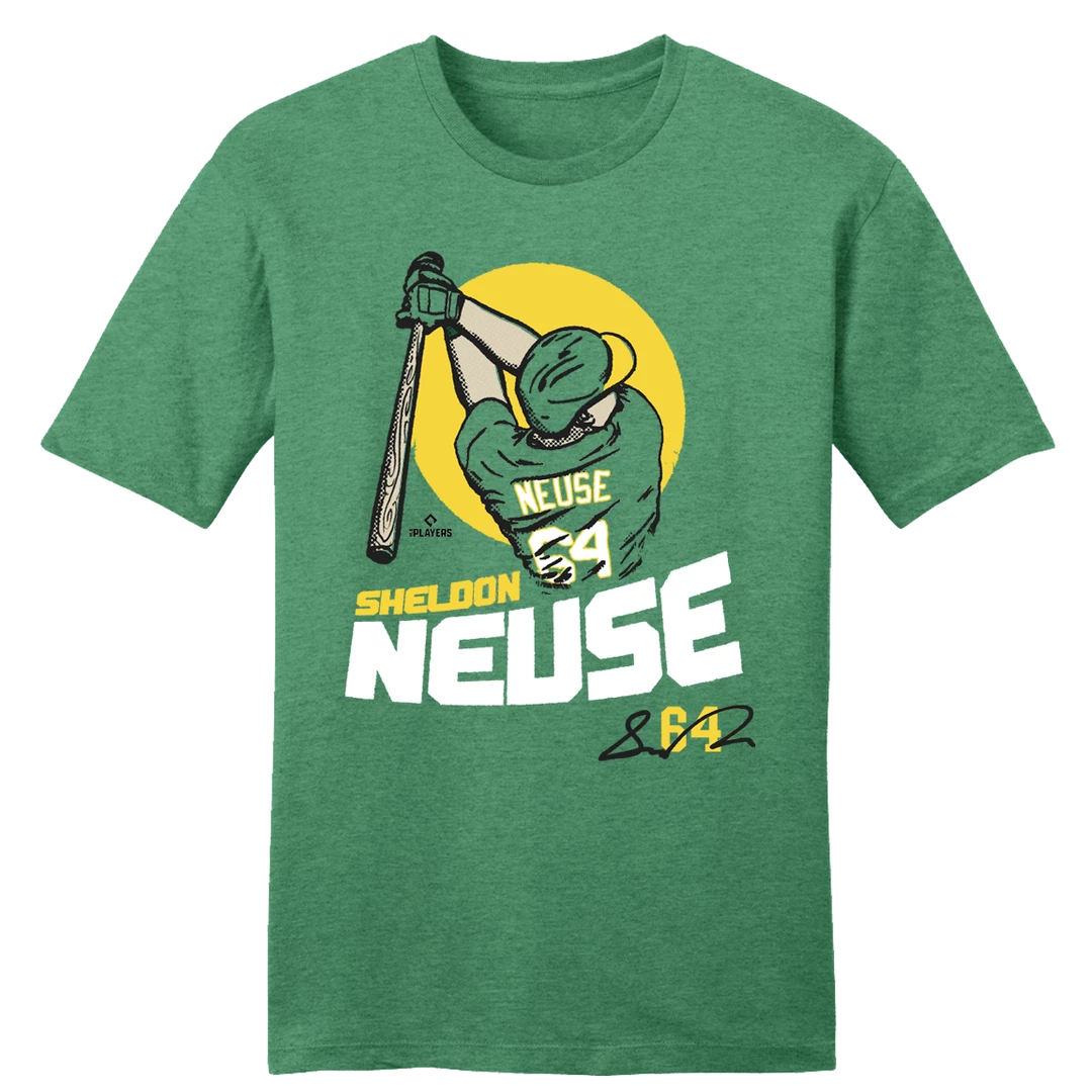 Sheldon Neuse Official MLBPA Tee Sports 3 Sheldon Neuse Official MLBPA Tee Sports