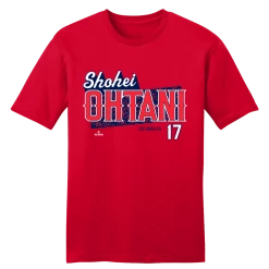 Los Angeles Shohei Ohtani Speckle Team Font MLBPA Tee