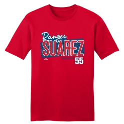 Ranger Suarez Speckle Team Font MLBPA Tee