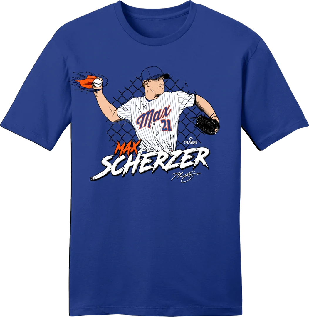Max Scherzer NYM MLBPA Tee 3 Max Scherzer NYM MLBPA Tee