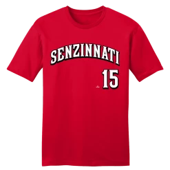 Cincinnati Senzinnati 15 Team Font MLBPA Tee