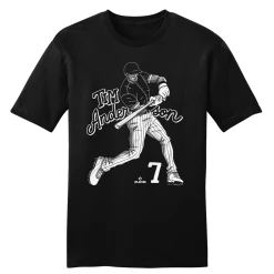 Tim Anderson Cartoon Swing MLBPA Tee Sports
