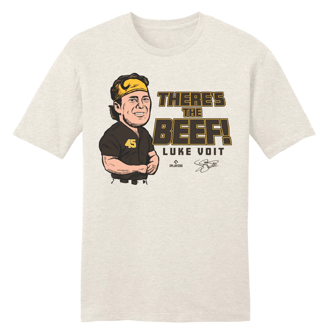 Luke Voit There's The Beef SD MLBPA Tee San Diego 3 Luke Voit There's The Beef SD MLBPA Tee San Diego