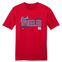 Zack Wheeler Speckle Font MLBPA Tee Cities